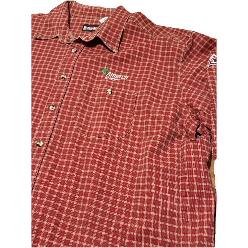 Bulwark Flame Resistant Shirt Mens XXL Excel FR Check Workwear CAT 2 2XL
